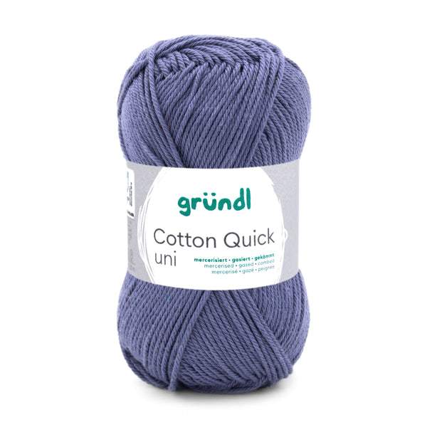 Cotton Quick Uni Baumwollgarn mercerisiert gasiert gekämmt 50g / 125m