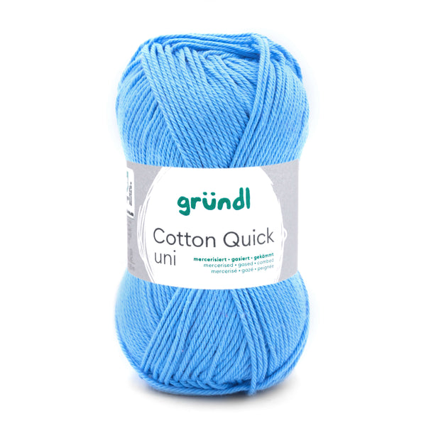 Cotton Quick Uni Baumwollgarn mercerisiert gasiert gekämmt 50g / 125m