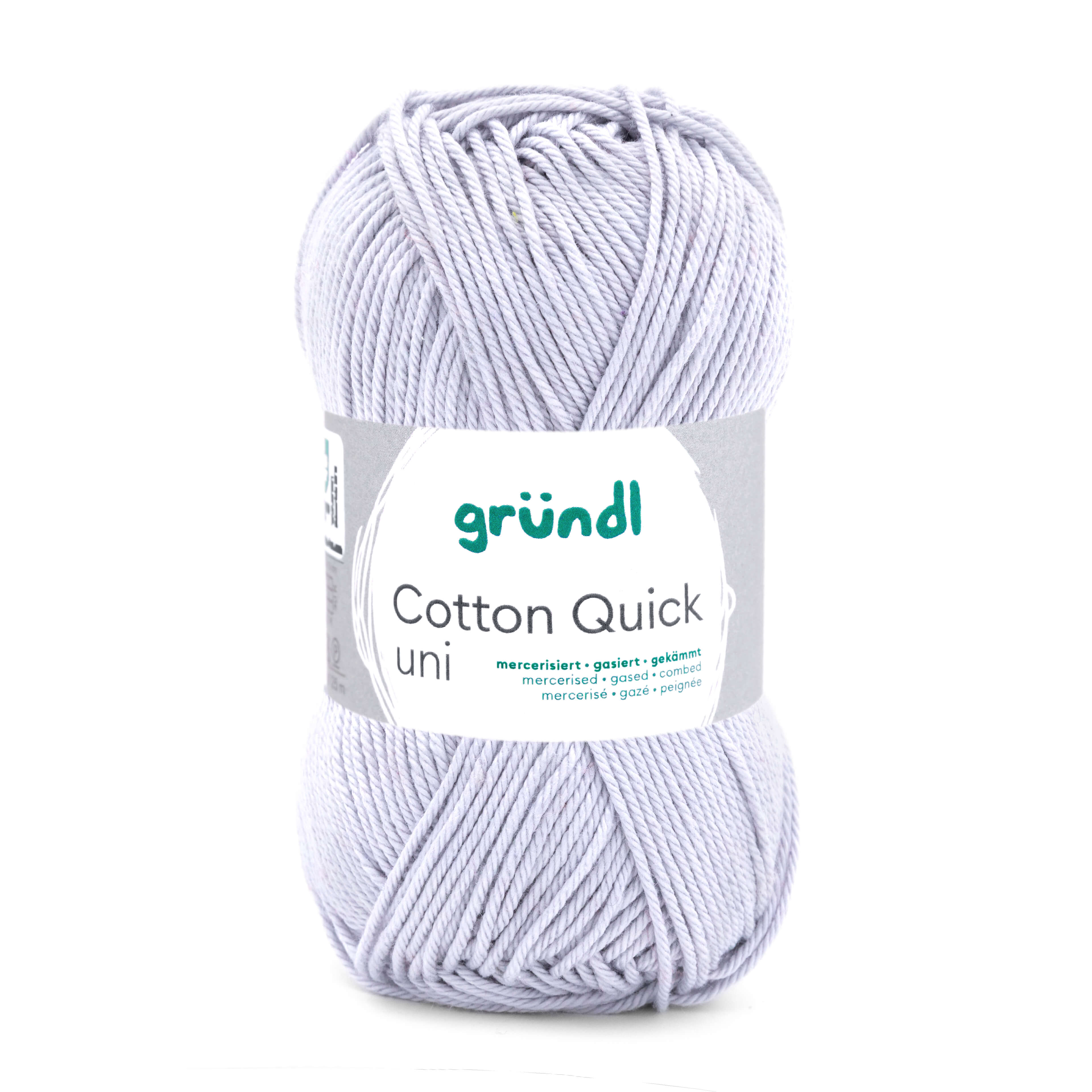 Cotton Quick Uni Baumwollgarn mercerisiert gasiert gekämmt 50g / 125m