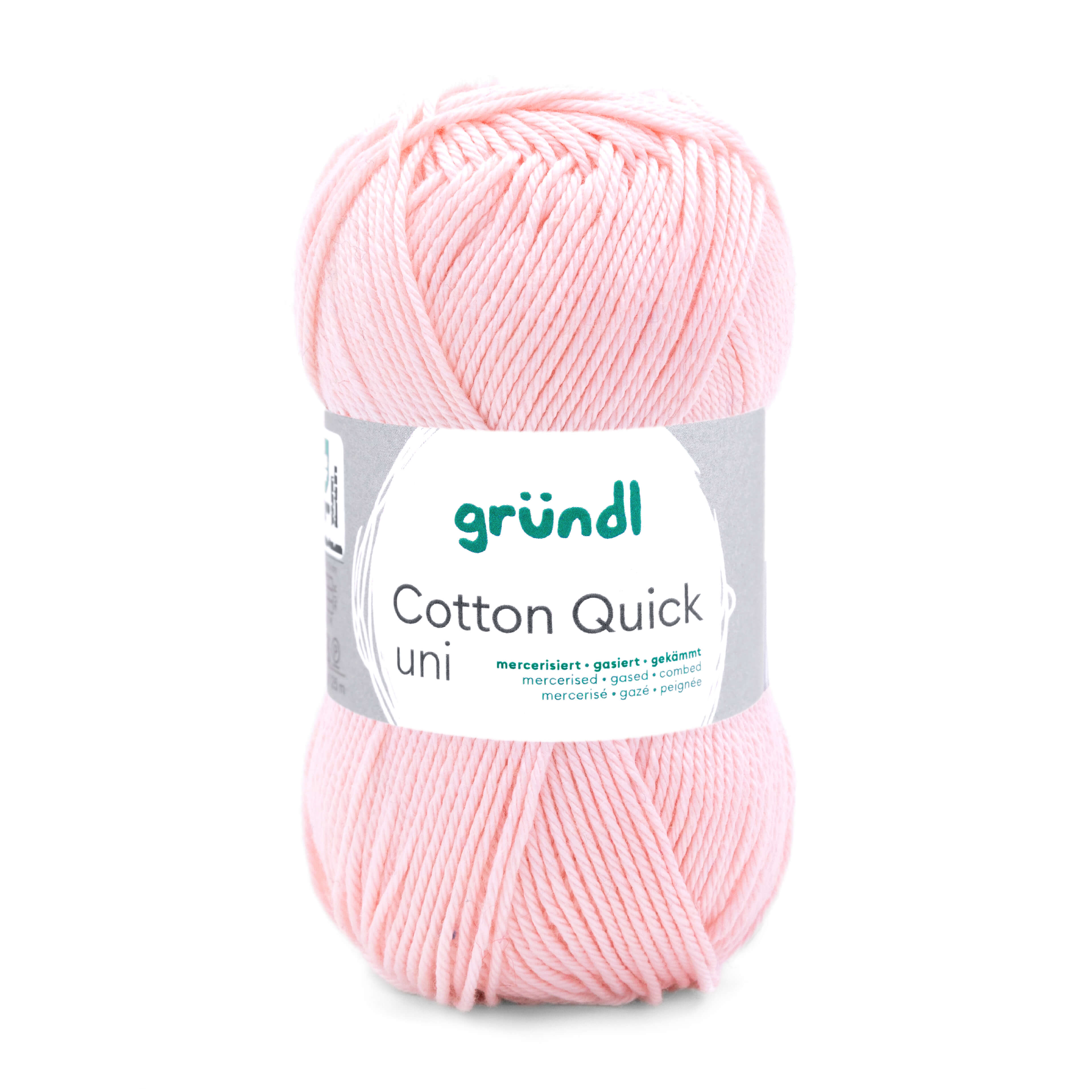 Cotton Quick Uni Baumwollgarn mercerisiert gasiert gekämmt 50g / 125m