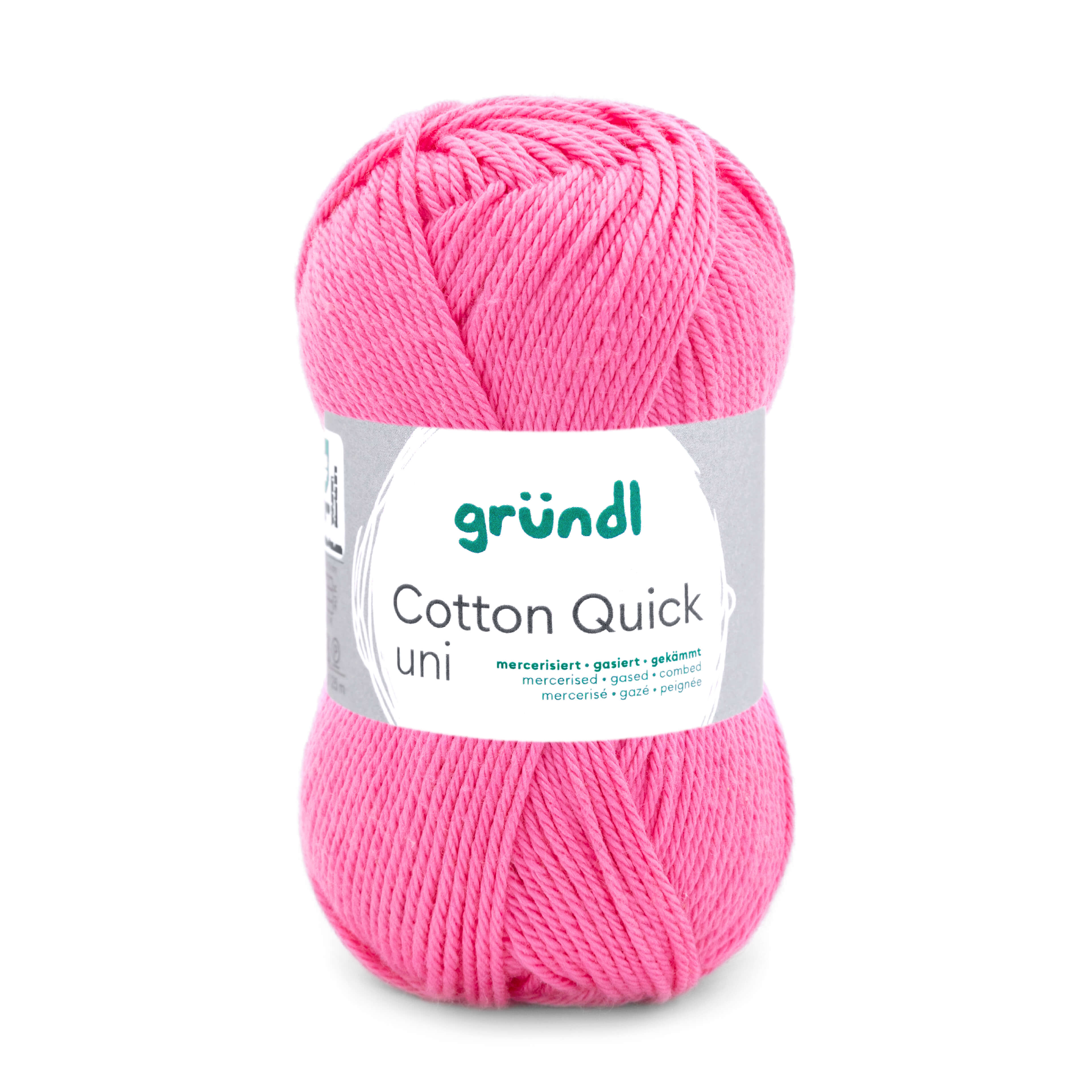 Cotton Quick Uni Baumwollgarn mercerisiert gasiert gekämmt 50g / 125m