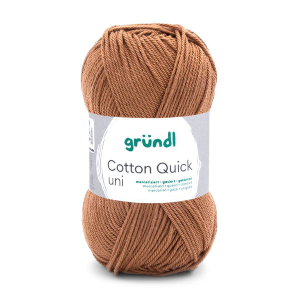 Cotton Quick Uni Baumwollgarn mercerisiert gasiert gekämmt 50g / 125m