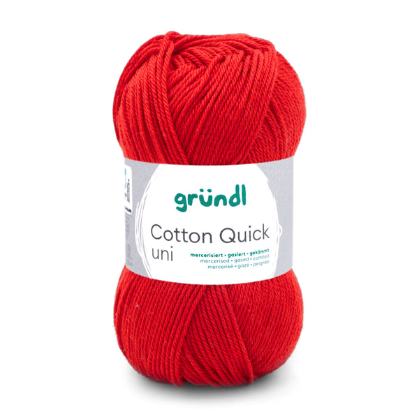 Cotton Quick Uni Baumwollgarn mercerisiert gasiert gekämmt 50g / 125m