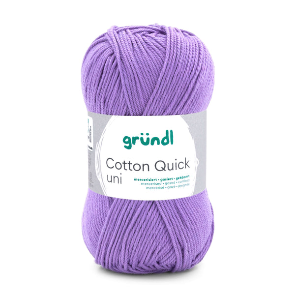 Cotton Quick Uni Baumwollgarn mercerisiert gasiert gekämmt 50g / 125m