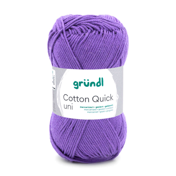 Cotton Quick Uni Baumwollgarn mercerisiert gasiert gekämmt 50g / 125m