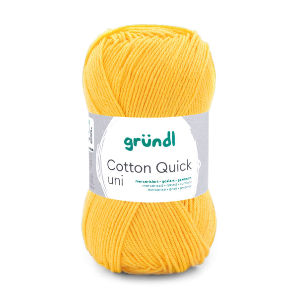Cotton Quick Uni Baumwollgarn mercerisiert gasiert gekämmt 50g / 125m