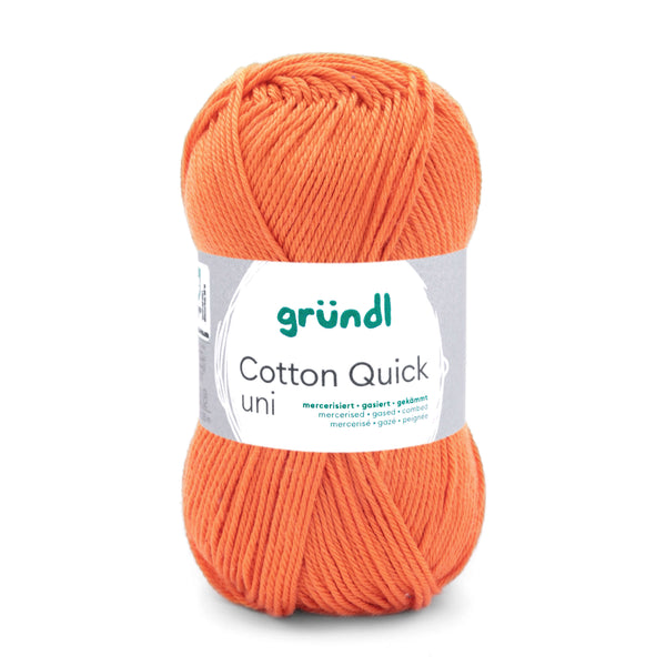 Cotton Quick Uni Baumwollgarn mercerisiert gasiert gekämmt 50g / 125m