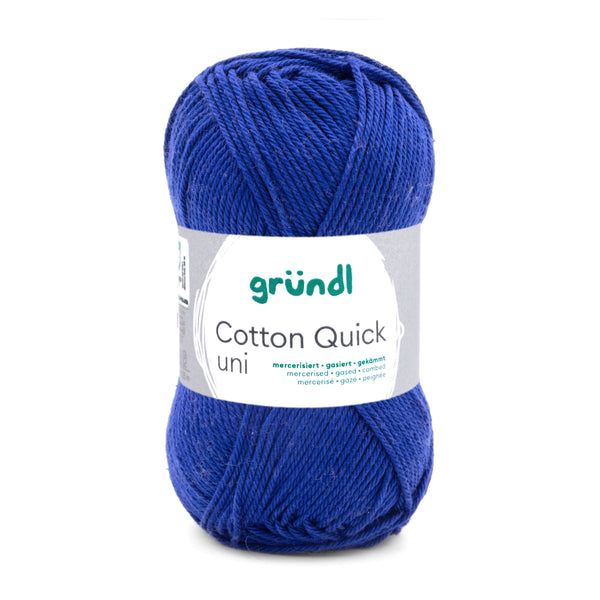 Cotton Quick Uni Baumwollgarn mercerisiert gasiert gekämmt 50g / 125m