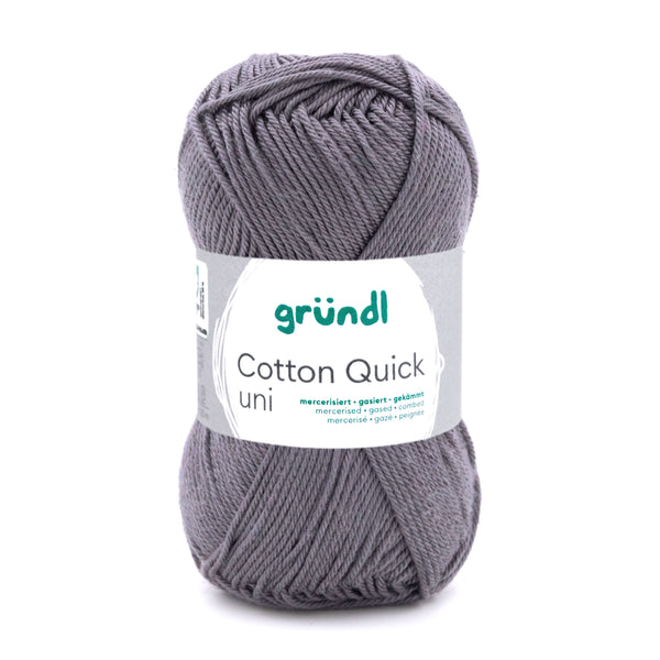 Cotton Quick Uni Baumwollgarn mercerisiert gasiert gekämmt 50g / 125m