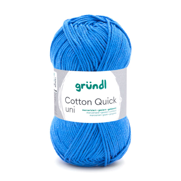 Cotton Quick Uni Baumwollgarn mercerisiert gasiert gekämmt 50g / 125m