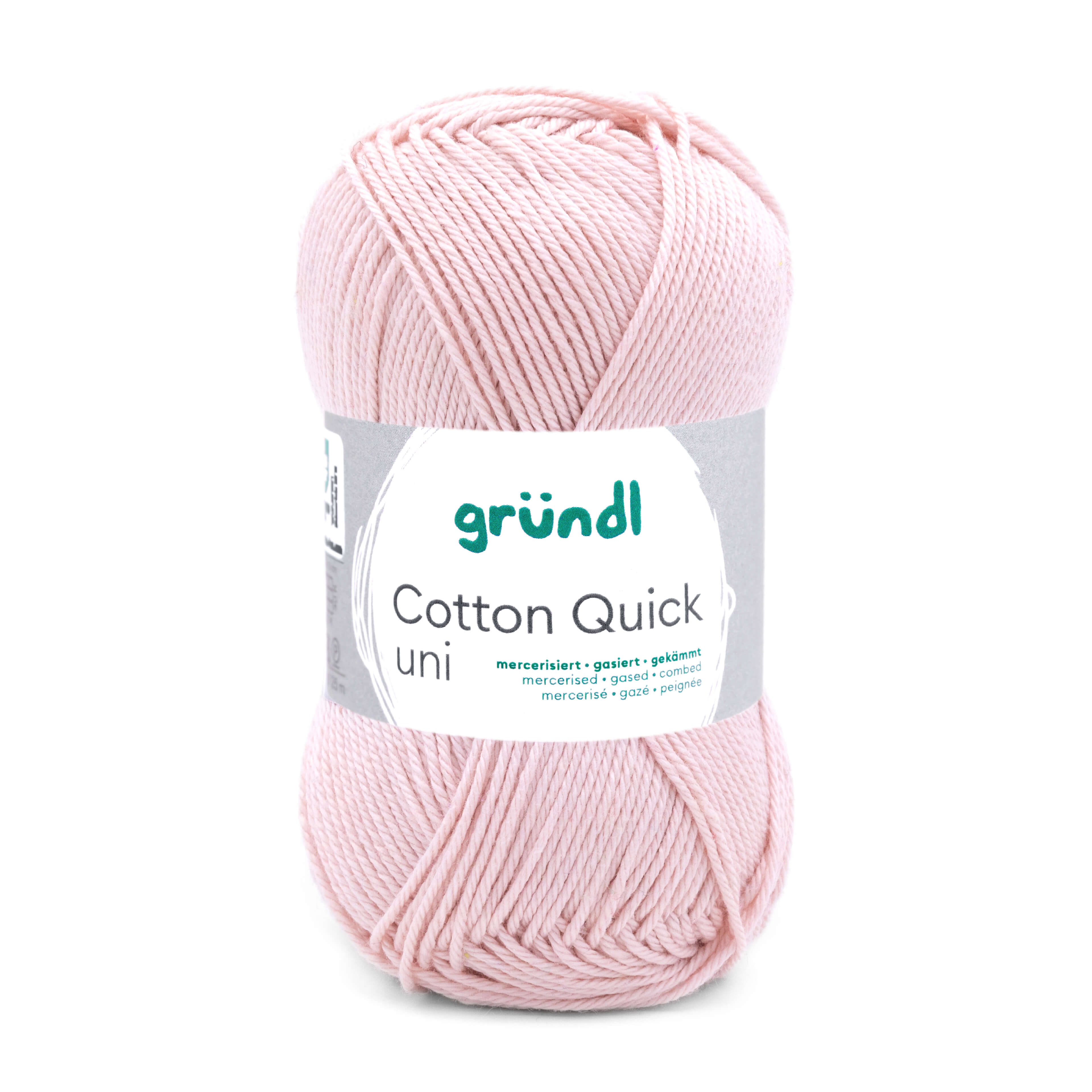 Cotton Quick Uni Baumwollgarn mercerisiert gasiert gekämmt 50g / 125m