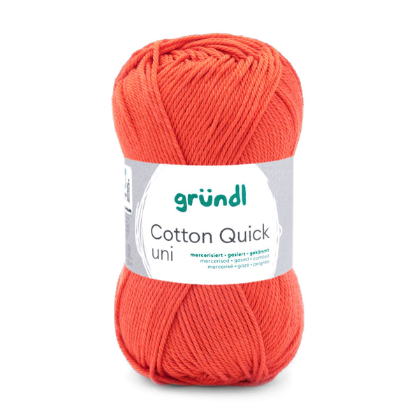 Cotton Quick Uni Baumwollgarn mercerisiert gasiert gekämmt 50g / 125m