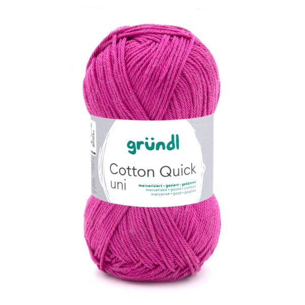 Cotton Quick Uni Baumwollgarn mercerisiert gasiert gekämmt 50g / 125m