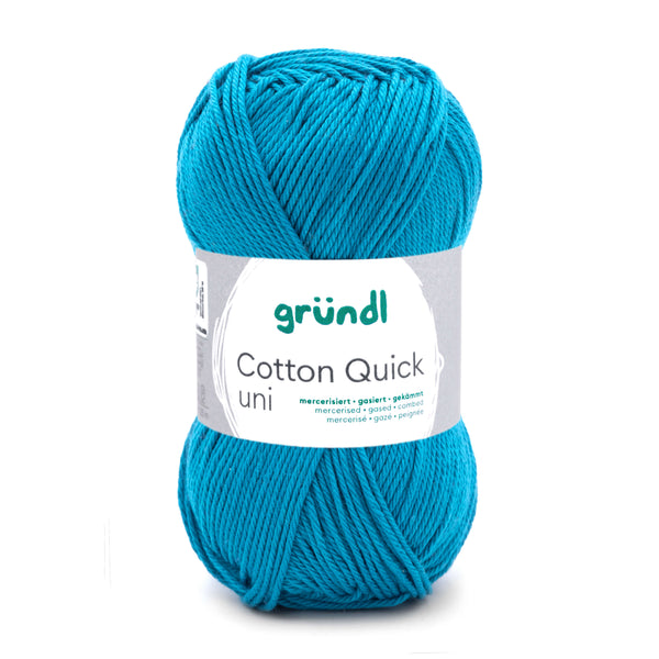 Cotton Quick Uni Baumwollgarn mercerisiert gasiert gekämmt 50g / 125m