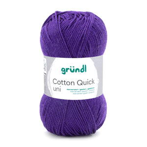 Cotton Quick Uni Baumwollgarn mercerisiert gasiert gekämmt 50g / 125m