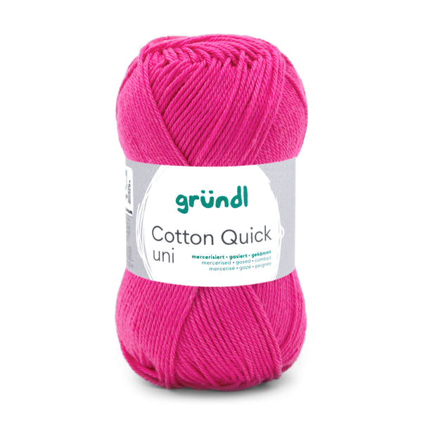 Cotton Quick Uni Baumwollgarn mercerisiert gasiert gekämmt 50g / 125m