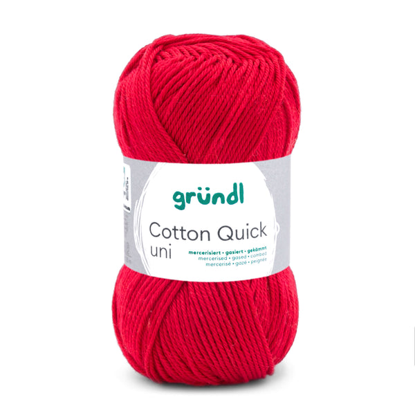 Cotton Quick Uni Baumwollgarn mercerisiert gasiert gekämmt 50g / 125m