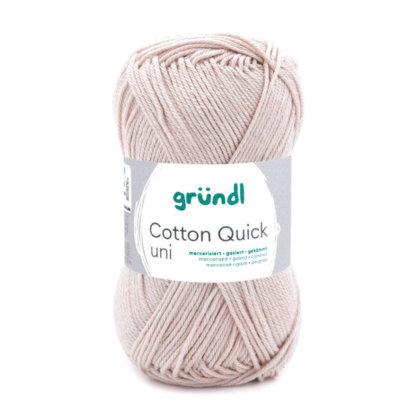 Cotton Quick Uni Baumwollgarn mercerisiert gasiert gekämmt 50g / 125m