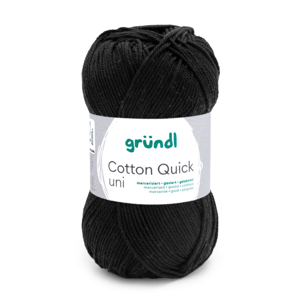 Cotton Quick Uni Baumwollgarn mercerisiert gasiert gekämmt 50g / 125m