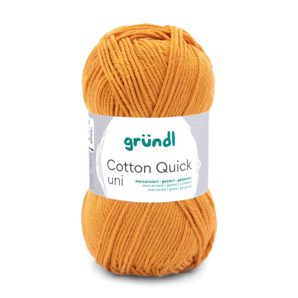 Cotton Quick Uni Baumwollgarn mercerisiert gasiert gekämmt 50g / 125m