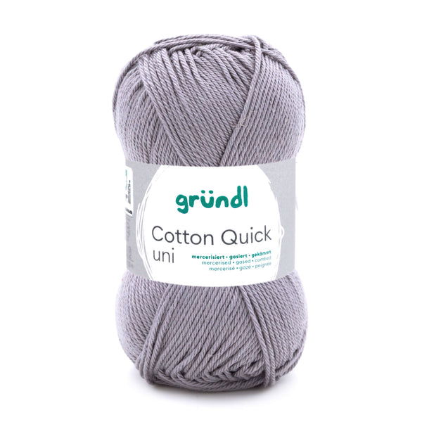 Cotton Quick Uni Baumwollgarn mercerisiert gasiert gekämmt 50g / 125m