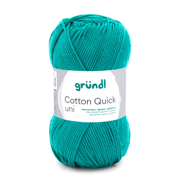 Cotton Quick Uni Baumwollgarn mercerisiert gasiert gekämmt 50g / 125m