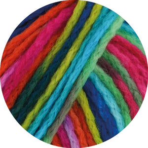 Lana Grossa Crazy Kettengarn Schurwolle (Merino) Multicolor 100g / 140m