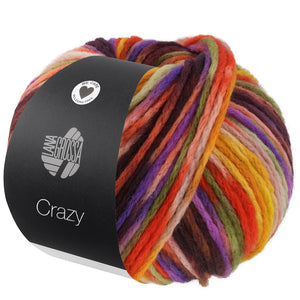 Lana Grossa Crazy Kettengarn Schurwolle (Merino) Multicolor 100g / 140m