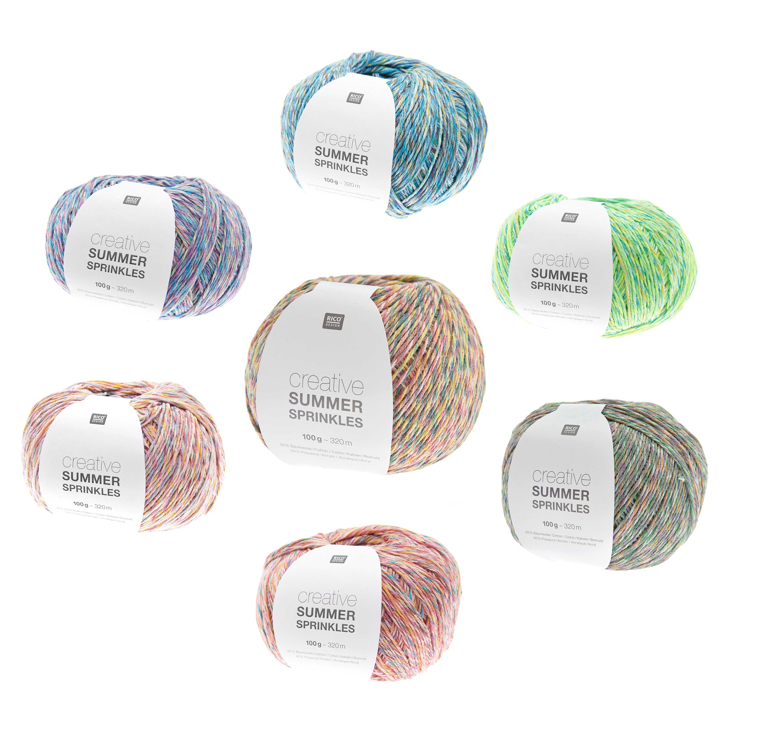 Kreative Sommer-Sprinkler 50 % CO 50 % PAN 100 g / 320 m