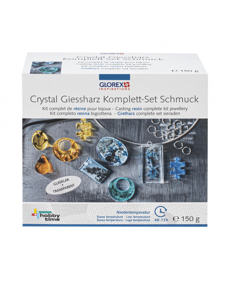 Kristall-Giessharz Starter-Set Niedertemperatur 150g