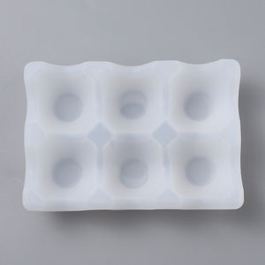 Silikon-Gießform Eierbehälter 6 Eier  145x100x37 mm