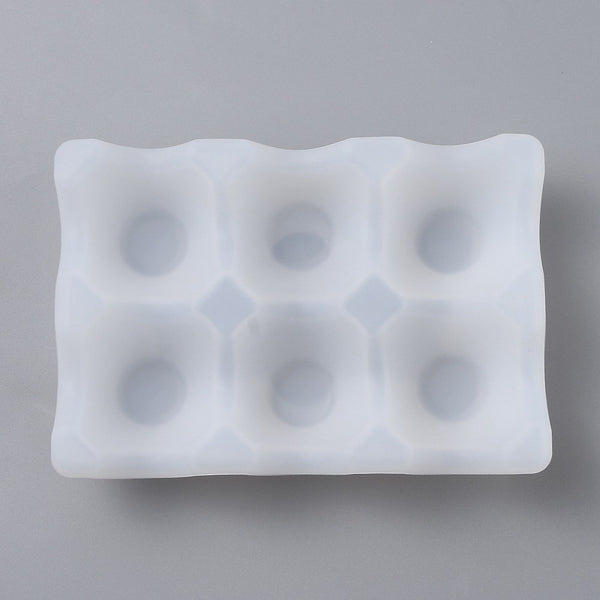Silikon-Gießform Eierbehälter 6 Eier  145x100x37 mm