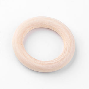 Holzringe natur 40x7mm innen: 26mm 10Stück