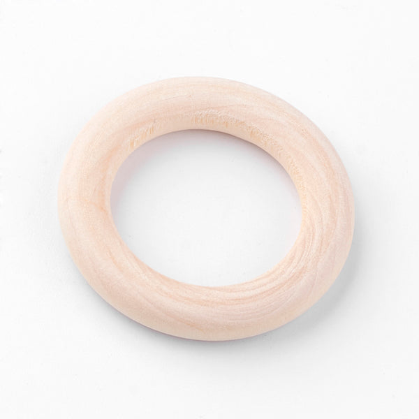 Holzringe natur 40x7mm innen: 26mm 10Stück