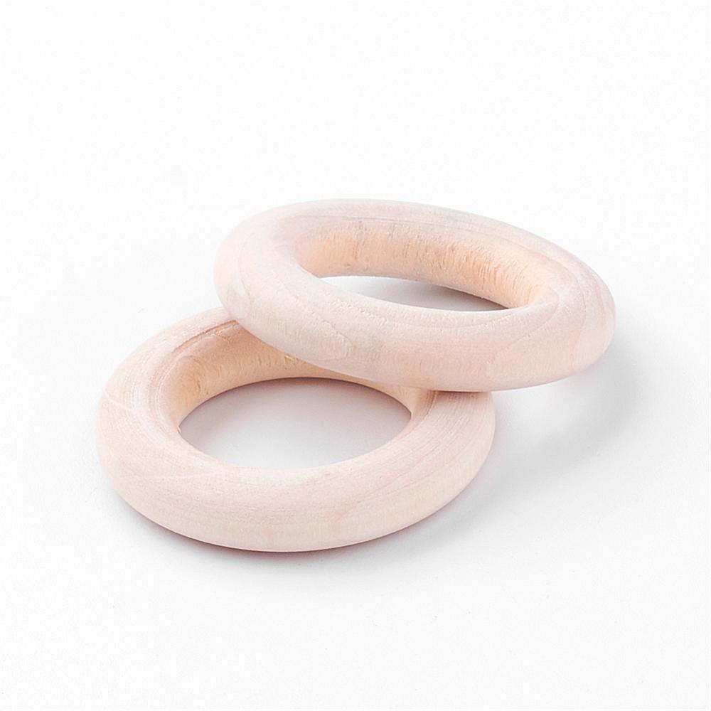 Holzringe natur 30x6mm innen: 17mm 20Stück