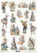 Decoupage-Papier Osterhasen Vintage A4 210x297mm 1 Stück