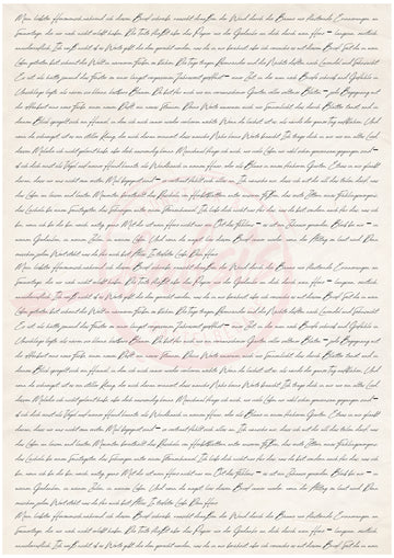 Decoupagepapier - Der Liebesbrief nostalgische Schrift Hintergrund A4 1 Bogen