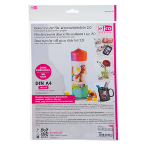 Deko-Transferfolie 2.0 Tintenstrahl- & Laserdrucker A4 weiß 1 Bogen
