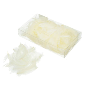 Deko-Federn Klarsichtbox ~ 90 mm 15g ~ 270 Stück