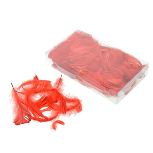 Deko-Federn Klarsichtbox ~ 90 mm 15g ~ 270 Stück