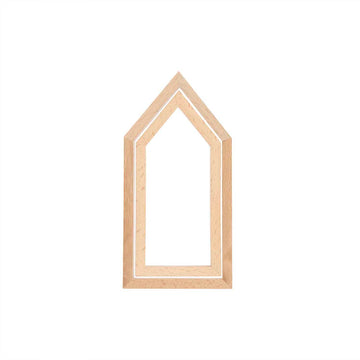 Dekorahmen Holz Haus Portrait-Format 9x18cm