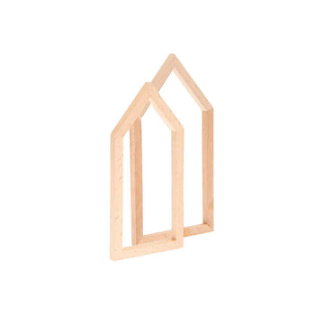 Dekorahmen Holz Haus Portrait-Format 9x18cm