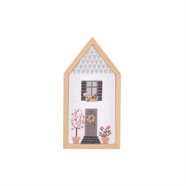Dekorahmen Holz Haus Portrait-Format 9x18cm