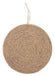 Massiver Kreis aus Holz und Jute 21,8x1cm