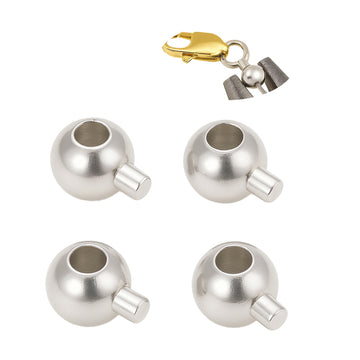 Crimp Endperlen Kugelstopper 3,5x5mm 4 Stück