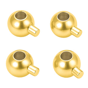 Crimp Endperlen Kugelstopper 3,5x5mm 4 Stück