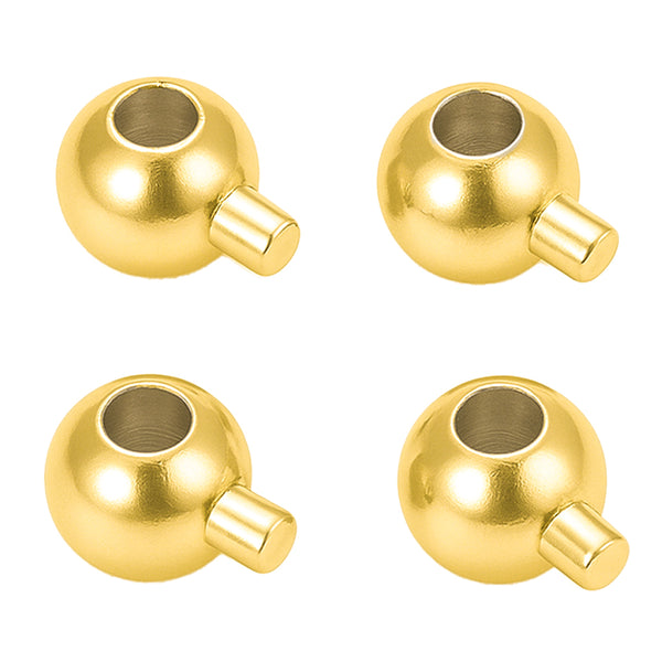 Crimp Endperlen Kugelstopper 3,5x5mm 4 Stück