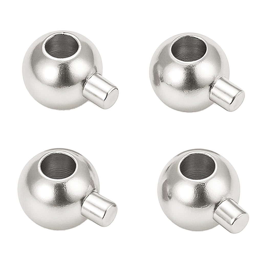Crimp Endperlen Kugelstopper 3,5x5mm 4 Stück