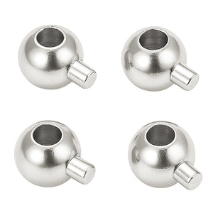 Crimp Endperlen Kugelstopper 3,5x5mm 4 Stück