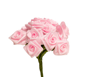 Diorröschen rose 14mm 12 Stück/Bund